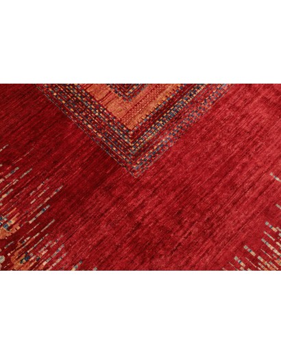 Tappeto Siva Pakistan marrone rosso 210x291