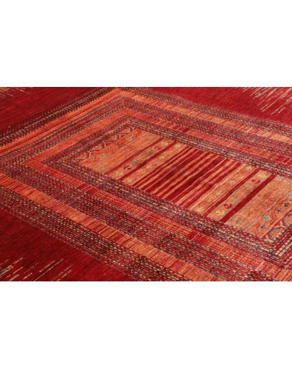 Tappeto Siva Pakistan marrone rosso 210x291