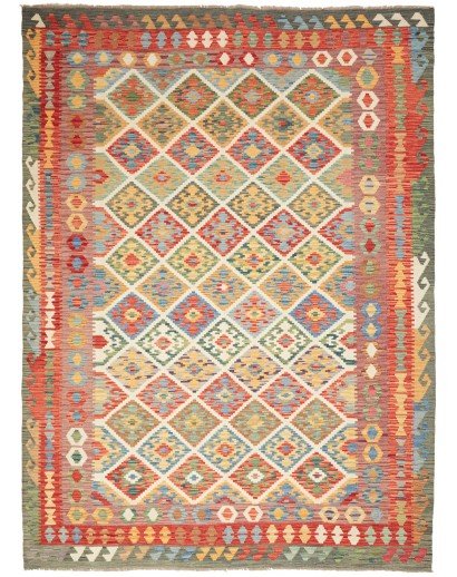 Tappeto Kilim Afghanistan marrone 208x287