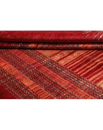 Tappeto Siva Pakistan marrone rosso 210x291
