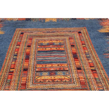 Tappeto Siva Pakistan azzurro marrone 206x295