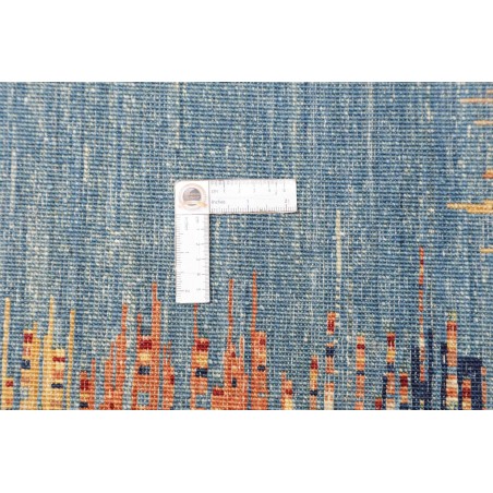 Tappeto Siva Pakistan azzurro marrone 206x295