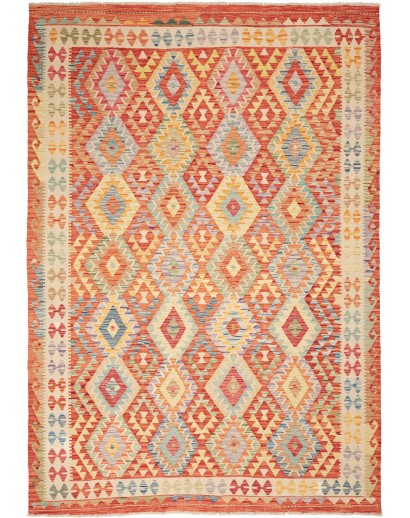 Tappeto Kilim Afghanistan marrone 205x294