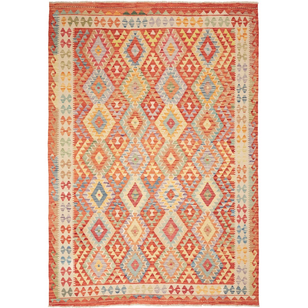 Tappeto Kilim Afghanistan marrone 205x294