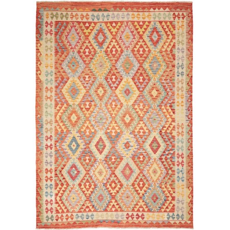 Tappeto Kilim Afghanistan marrone 205x294