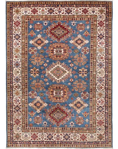 Tappeto Kazak Fine Pakistan azzurro grigio 173x237