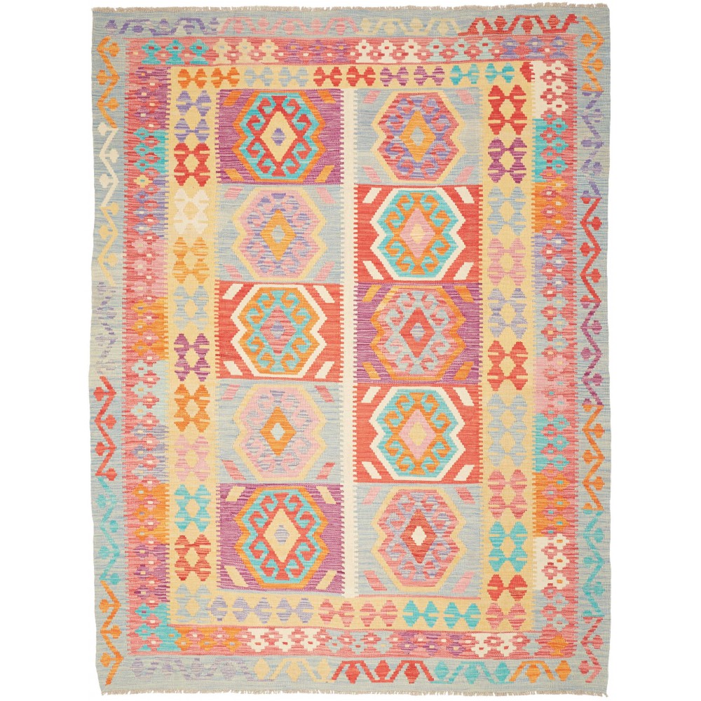 Tappeto Kilim Afghanistan marrone arancione 178x240