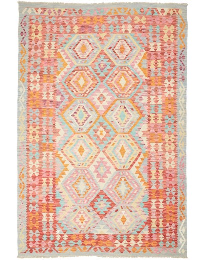 Tappeto Kilim Afghanistan beige giallo 169x253