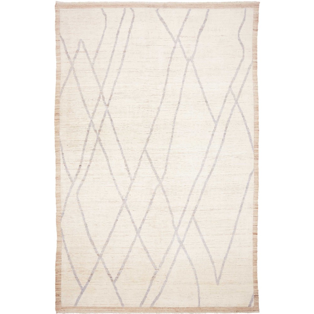 Tappeto Gabbeh Marrakech Pakistan bianco beige 200x313