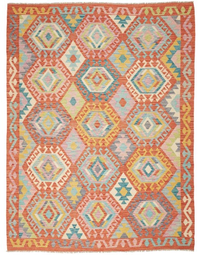 Tappeto Kilim Afghanistan marrone beige 182x236