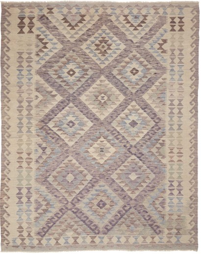 Tappeto Kilim Afghanistan azzurro bianco 186x239