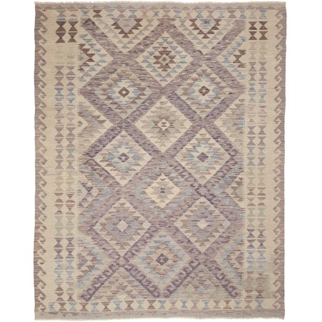 Tappeto Kilim Afghanistan azzurro bianco 186x239
