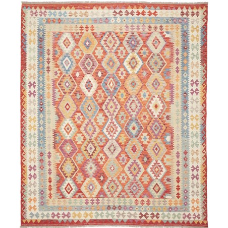 Tappeto Kilim Afghanistan beige arancione 255x302