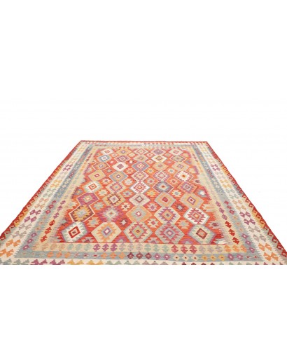 Tappeto Kilim Afghanistan beige arancione 255x302