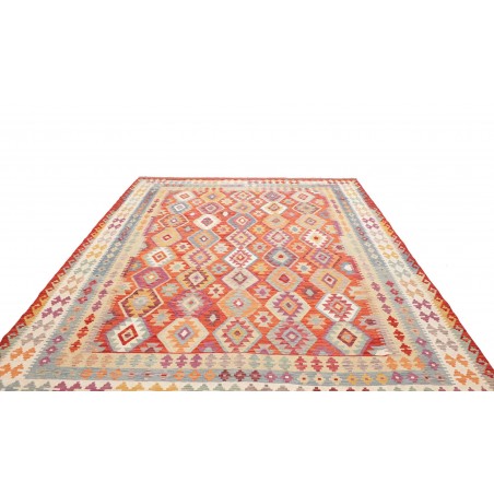 Tappeto Kilim Afghanistan beige arancione 255x302