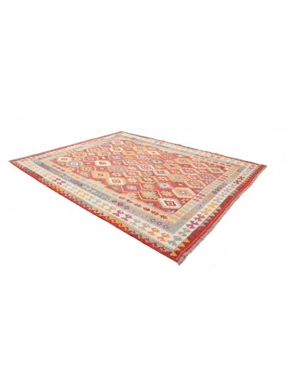 Tappeto Kilim Afghanistan beige arancione 255x302