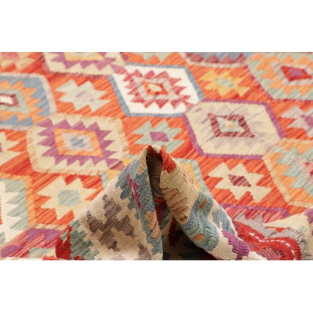 Tappeto Kilim Afghanistan beige arancione 255x302