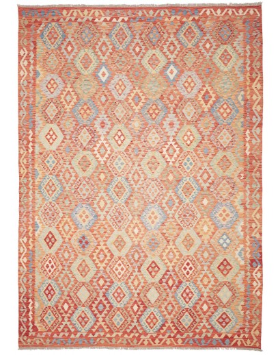 Tappeto Kilim Afghanistan marrone rosso 256x357