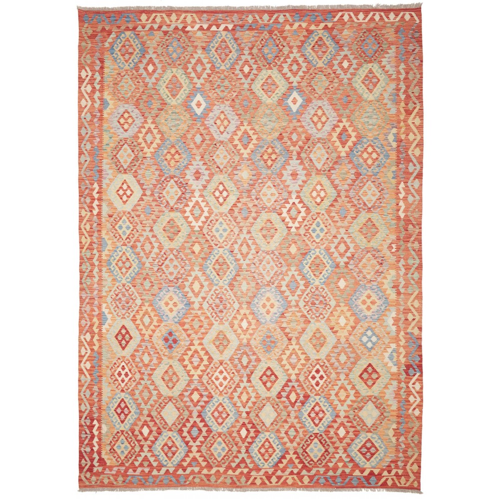 Tappeto Kilim Afghanistan marrone rosso 256x357