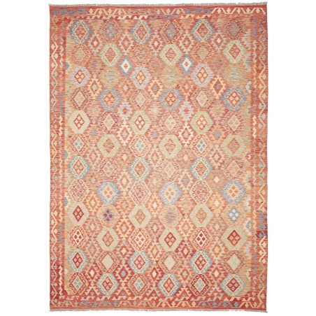 Tappeto Kilim Afghanistan marrone rosso 256x357