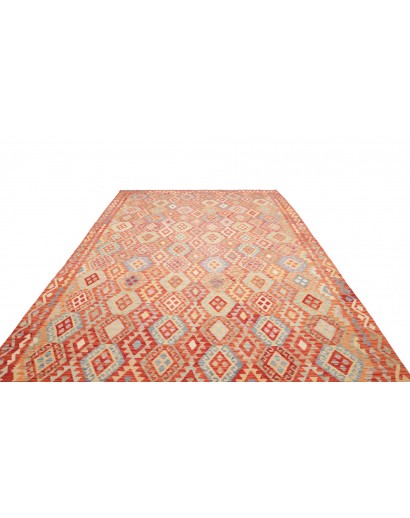 Tappeto Kilim Afghanistan marrone rosso 256x357