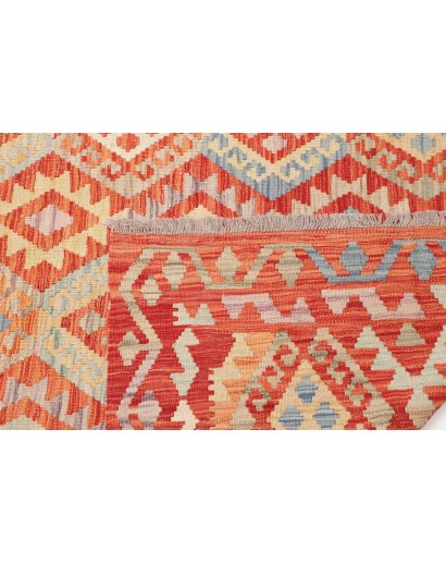 Tappeto Kilim Afghanistan marrone rosso 256x357
