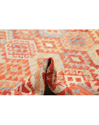 Tappeto Kilim Afghanistan marrone rosso 256x357
