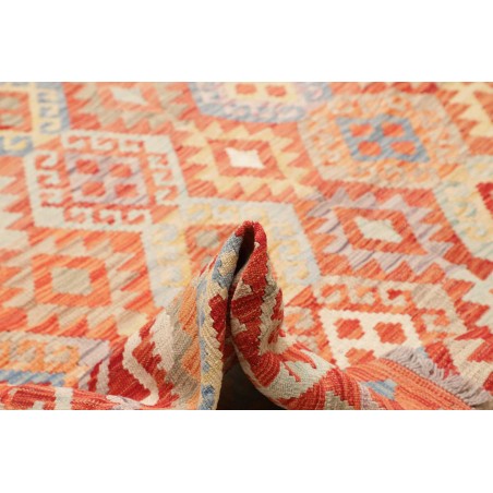 Tappeto Kilim Afghanistan marrone rosso 256x357