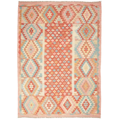 Tappeto Kilim Afghanistan marrone giallo 178x244