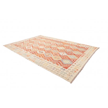 Tappeto Kilim Afghanistan giallo arancione 250x344