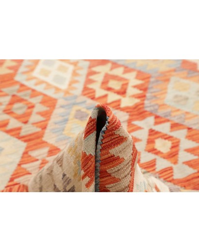 Tappeto Kilim Afghanistan giallo arancione 250x344