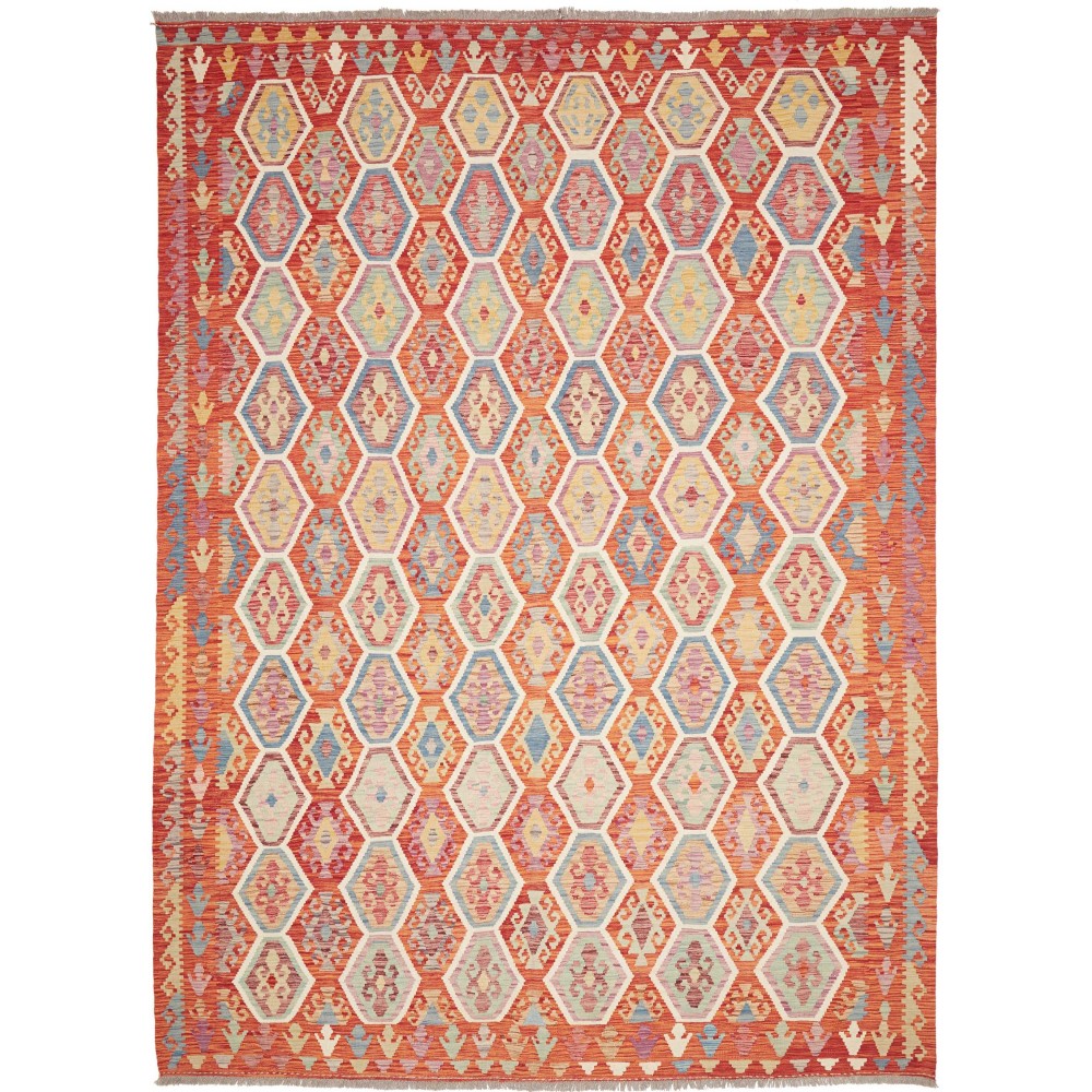 Tappeto Kilim Afghanistan marrone 253x344