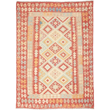 Tappeto Kilim Afghanistan giallo marrone 174x242