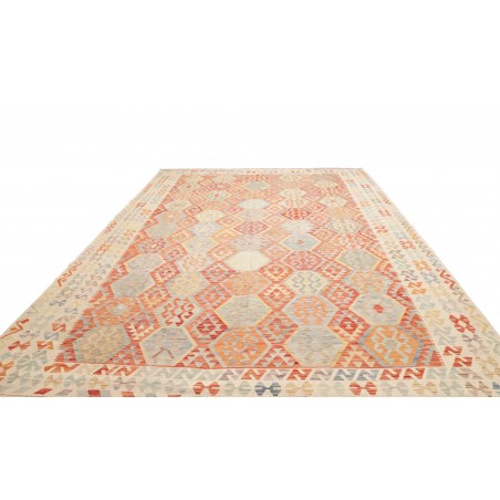 Tappeto Kilim Afghanistan beige arancione 296x391