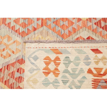 Tappeto Kilim Afghanistan beige arancione 296x391