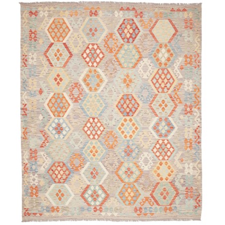 Tappeto Kilim Afghanistan beige rosso 246x291