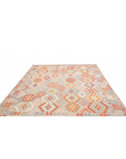 Tappeto Kilim Afghanistan beige rosso 246x291