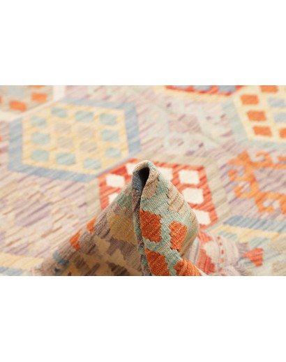 Tappeto Kilim Afghanistan beige rosso 246x291