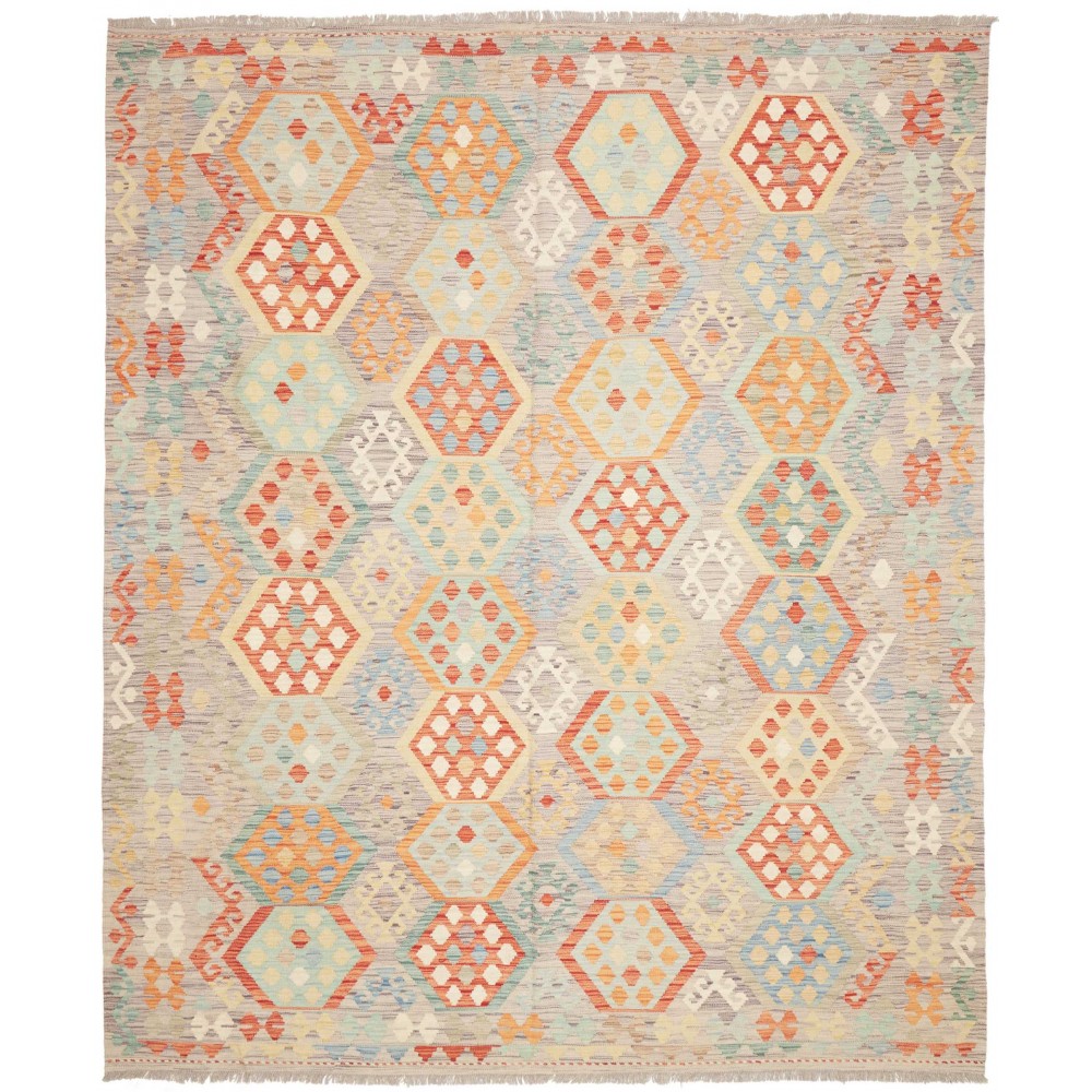 Tappeto Kilim Afghanistan marrone beige 245x293