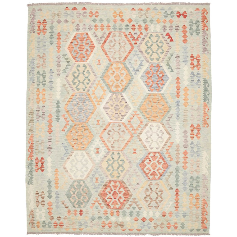 Tappeto Kilim Afghanistan bianco 244x303