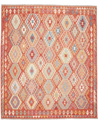 Tappeto Kilim Afghanistan marrone 255x294