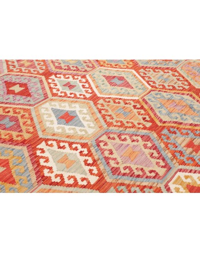 Tappeto Kilim Afghanistan marrone 255x294