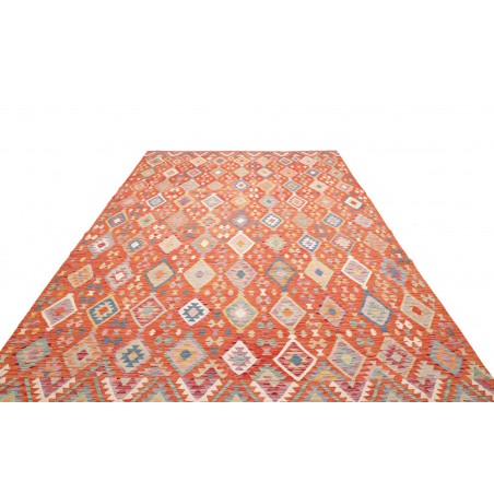 Tappeto Kilim Afghanistan arancione grigio 250x356