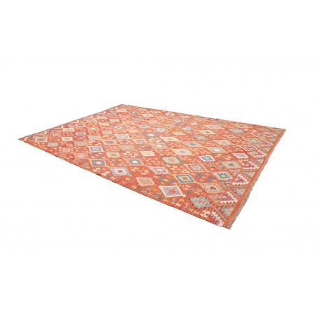 Tappeto Kilim Afghanistan arancione grigio 250x356