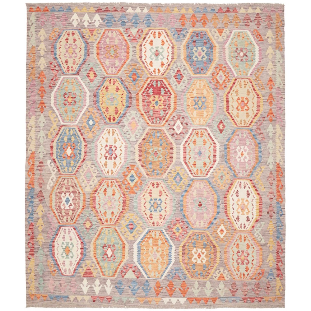 Tappeto Kilim Afghanistan marrone beige 252x290