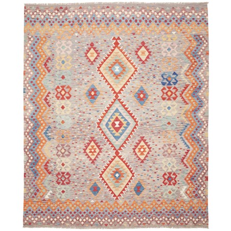 Tappeto Kilim Afghanistan beige rosso 244x300