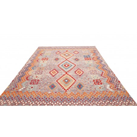 Tappeto Kilim Afghanistan beige rosso 244x300