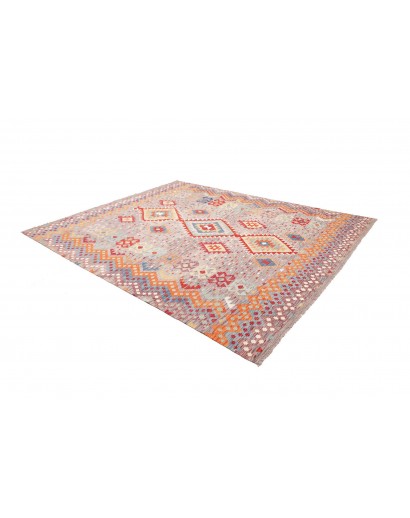 Tappeto Kilim Afghanistan beige rosso 244x300