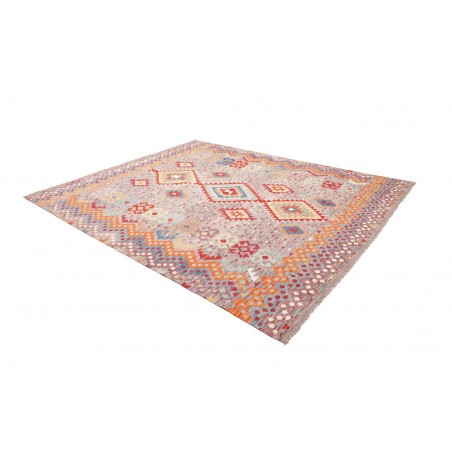 Tappeto Kilim Afghanistan beige rosso 244x300