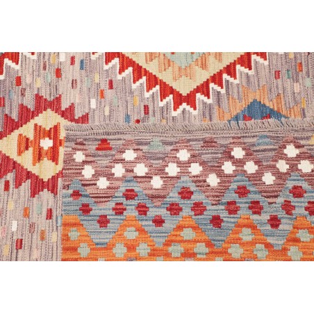 Tappeto Kilim Afghanistan beige rosso 244x300
